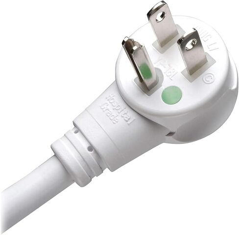 Tripp Lite Safe-IT Medical Grade Power Strip for Patient Care Vicinity, 6 Hospital-Grade Outlets, 120V, 15 ft. Right-Angle Cord, UL 1363A, White (PS-615-HG-OEMRA) in Saudi Arabia