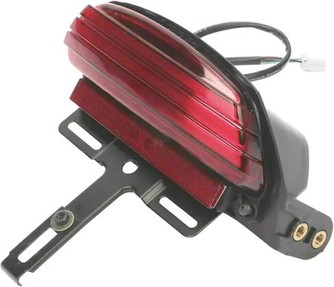 Motorcycle Tri-Bar LED Rear Fender Brake Light Turn Signal Lamp Taillight Compatible with Harley Dyna Fat Bob Softai FXST FXSTB FXSTC FXSTS FLSTSB 2006-2011(Black) in Saudi Arabia