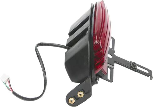 Motorcycle Tri-Bar LED Rear Fender Brake Light Turn Signal Lamp Taillight Compatible with Harley Dyna Fat Bob Softai FXST FXSTB FXSTC FXSTS FLSTSB 2006-2011(Black) in Saudi Arabia