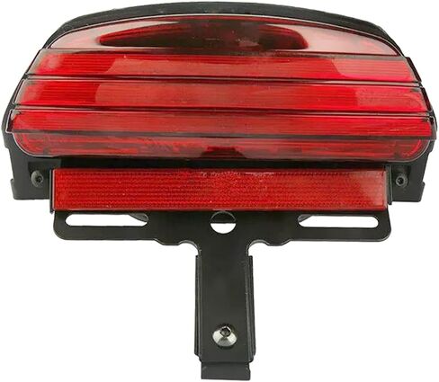 Motorcycle Tri-Bar LED Rear Fender Brake Light Turn Signal Lamp Taillight Compatible with Harley Dyna Fat Bob Softai FXST FXSTB FXSTC FXSTS FLSTSB 2006-2011(Black) in Saudi Arabia
