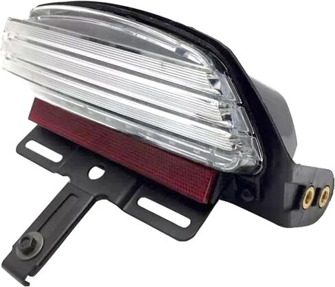 Motorcycle Tri-Bar LED Rear Fender Brake Light Turn Signal Lamp Taillight Compatible with Harley Dyna Fat Bob Softai FXST FXSTB FXSTC FXSTS FLSTSB 2006-2011(Black) in Saudi Arabia