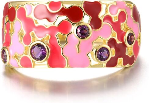 Santuzza 925 Sterling Silver Mosaic Ring in Kuwait