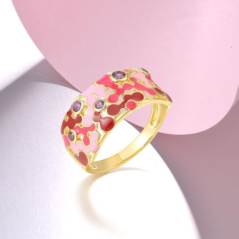 Santuzza 925 Sterling Silver Mosaic Ring in Kuwait