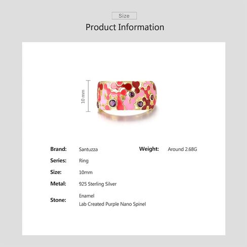 Santuzza 925 Sterling Silver Mosaic Ring in Kuwait