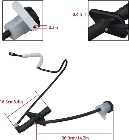 GXYWADY Clutch Master Cylinder and Line Replacement for Ranger 1988-1991 Replacement for CC649008 in Saudi Arabia