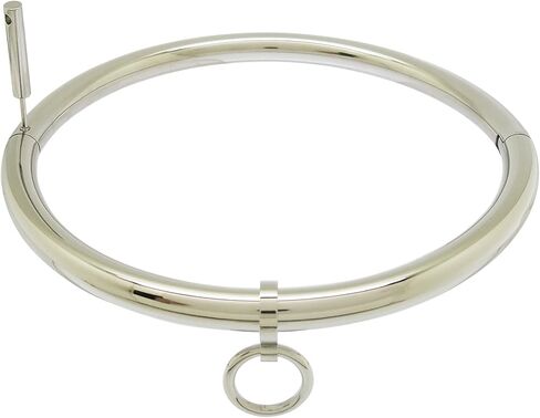 Stainless steel lockable collar necklace choker Women Men Stianless steel Necklace Torques Removeable O-Rings Choker Lockable Choker in Saudi Arabia