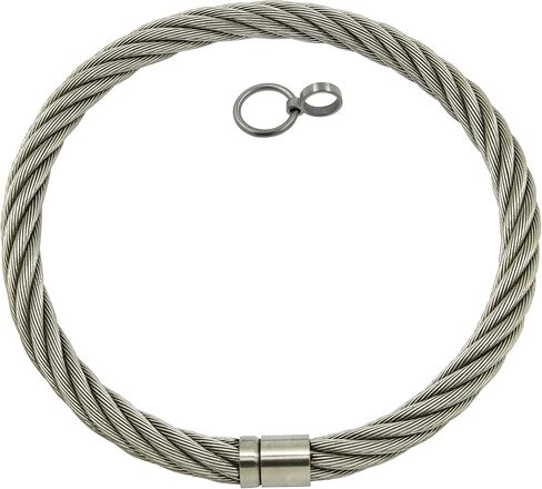 Stainless steel lockable collar necklace choker Women Men Stianless steel Necklace Torques Removeable O-Rings Choker Lockable Choker in Saudi Arabia