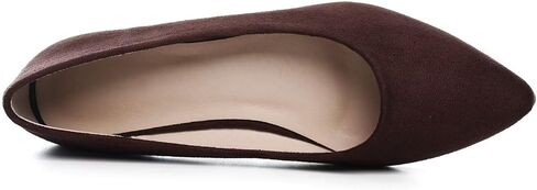 LUXINYU Cute Slip-On Flat Ballet Shoes Soft Suede Solid Classic Pointed Toe Flats Comfortable Dress Shoes in Kuwait