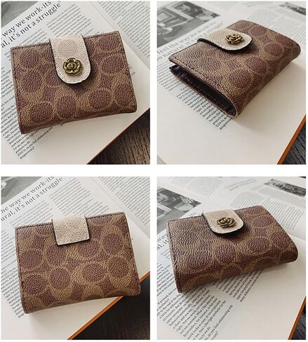 PU Leather Slim Bifold Cash Money Wallets,Minimalist Credit Card Clip Holder,Compact RFID Blocking Coin Purse Pouch Bag. in Kuwait