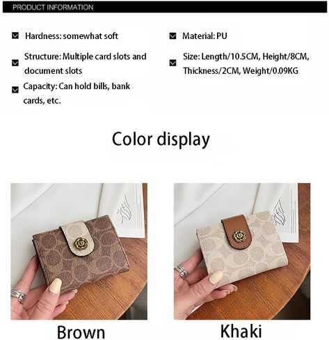 PU Leather Slim Bifold Cash Money Wallets,Minimalist Credit Card Clip Holder,Compact RFID Blocking Coin Purse Pouch Bag. in Kuwait