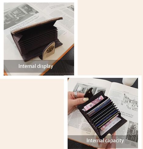 PU Leather Slim Bifold Cash Money Wallets,Minimalist Credit Card Clip Holder,Compact RFID Blocking Coin Purse Pouch Bag. in Kuwait