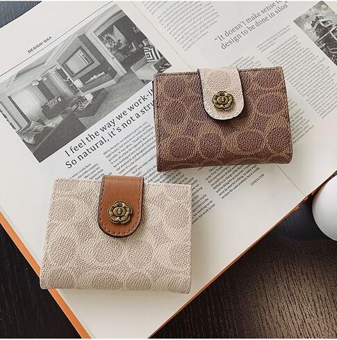 PU Leather Slim Bifold Cash Money Wallets,Minimalist Credit Card Clip Holder,Compact RFID Blocking Coin Purse Pouch Bag. in Kuwait