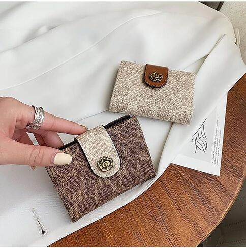 PU Leather Slim Bifold Cash Money Wallets,Minimalist Credit Card Clip Holder,Compact RFID Blocking Coin Purse Pouch Bag. in Kuwait