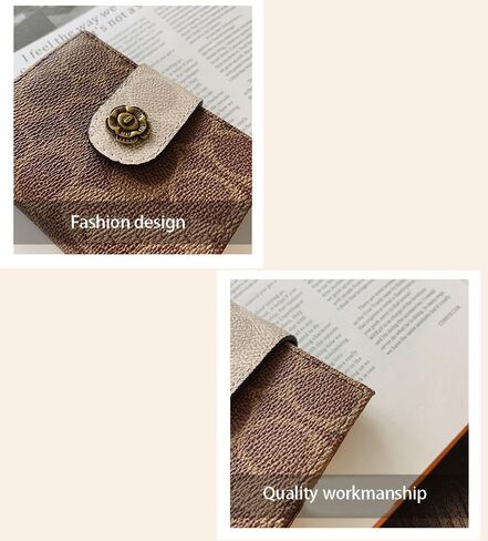PU Leather Slim Bifold Cash Money Wallets,Minimalist Credit Card Clip Holder,Compact RFID Blocking Coin Purse Pouch Bag. in Kuwait
