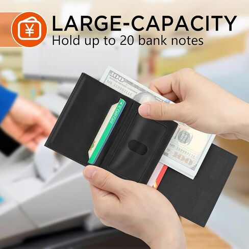 Wallet for Men-RFID Blocking Pop Up Card Holder, Slim Metal Case, Magnetic Closure, 9-14 Card Capacity, ID Window, Cash Slot, Anti-Theft Protection, Minimalist Carbon Fiber Style in Saudi Arabia