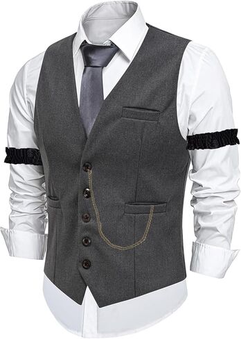 Zeroshop Halloween 1920s Costume Costume Peaky Blinders Roaring 20S Gangster Mobster Outfit in Kuwait