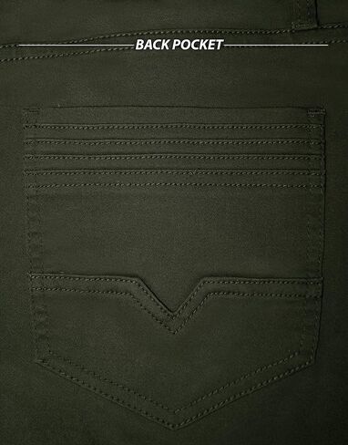 ETHANOL Mens Super Stretch Slim Fit Trousers with 5 Practical Pockets Design Pants in Kuwait
