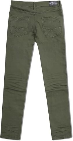 ETHANOL Mens Super Stretch Slim Fit Trousers with 5 Practical Pockets Design Pants in Kuwait