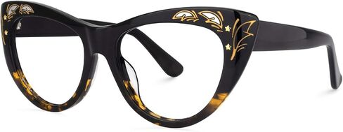 Zeelool Women's Women's Cat Gey Classes Frame مع عدسة واضحة Pamela VFP0165 in Saudi Arabia
