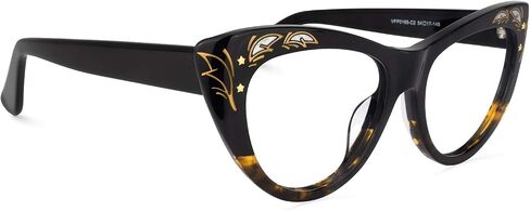 Zeelool Women's Women's Cat Gey Classes Frame مع عدسة واضحة Pamela VFP0165 in Saudi Arabia