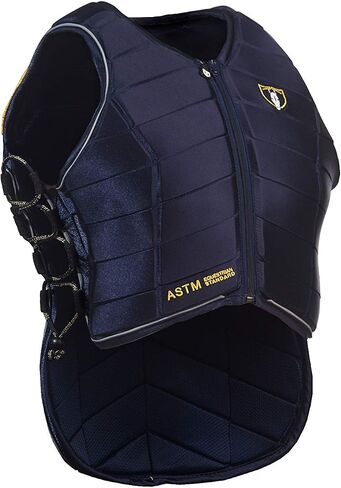 سترة TIPPERARY EQUESTRIAN لركوب الخيل - Eventer Pro - ملابس ركوب الخيل الواقية على الطراز الإنجليزي - واقي الجسم المرن القابل للتخصيص - أسود - L in Kuwait