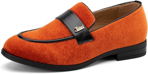 JITAI Boys Dress Loafers for Weddings & School, Breathable Slip-On Leather Tuxedo Shoes, Toddler to Preteen in Saudi Arabia