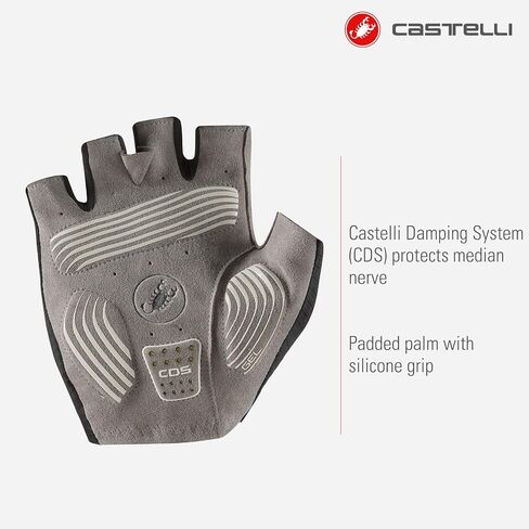 CASTELLI Men’s Espresso Glove, Short-Finger Cycling Gloves with Padding & UPF Protection for Road & Gravel Biking in Kuwait