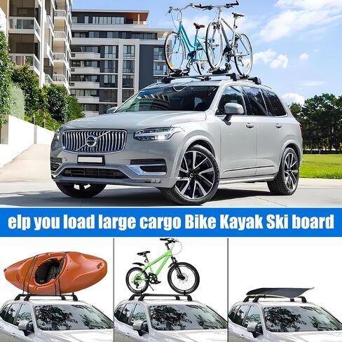 Psler Heavy Duty Roof Racks Cross Bars Compitable with Volvo XC90 2018 2019 2020 2021 2022 2023 2024 2025 with Metal Anti-Theft Lock, Aluminum Roof Rails Crossbars Anti-Theft Non-Corrosion in Saudi Arabia