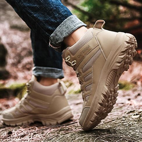 Men'S Breathable And Waterproof Outdoor Hiking Boots Comfortable, Non-Slip And Anti-Collision Toe Cap, Lightweight And Durable Hiking Military Boots Tactical Boots in Saudi Arabia