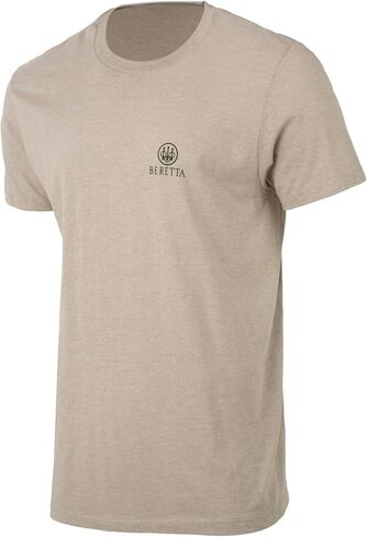 Beretta Men's Alps Retro Lightweight Breatable Cotton/Poly Blend Crewneck غير الرسمي في الهواء الطلق الصيد قصير الأكمام تي شيرت in Kuwait