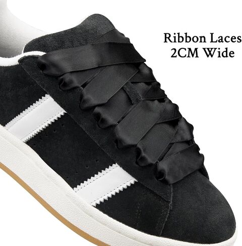 2CM Ribbon Laces for Adidas Samba Shoes Wide Flat Satin Shoelaces Strings for Sneakers in Saudi Arabia