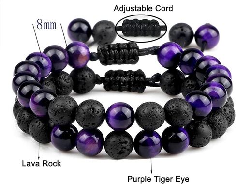 Wrist Beads Braclets for Men,Men Women 8mm Tiger Eye Lava Rock Bracelet Gifts for Men&Women Bracelet Adjustable Bracelet Aromatherapy Essential Oil Diffuser Lava Stone Bracelets for Men in Kuwait