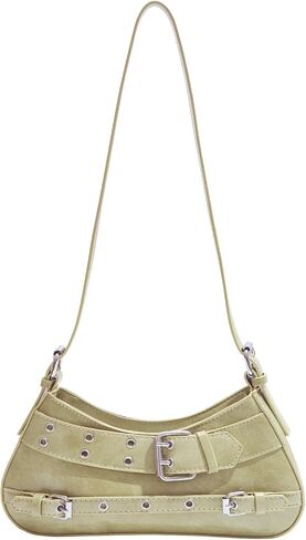 Sanxine Shoulder Bags for Women Small Y2k Purses Punk Shoulder Purse Lightweight Hobo Bag Handbags Trendy Crescent Bags in Saudi Arabia