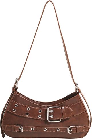 Sanxine Shoulder Bags for Women Small Y2k Purses Punk Shoulder Purse Lightweight Hobo Bag Handbags Trendy Crescent Bags in Saudi Arabia
