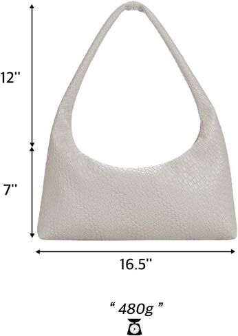 KWANI Cross Body Slouchy HoboBag for Women – Embossed Luxury, Shoulder & Hand Bag in Saudi Arabia