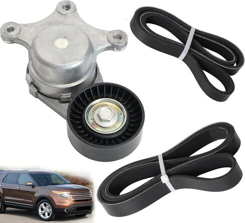 مجموعة موتر حزام محرك ، 38485 FIT For Ford Explorer Edge Fusion 2007-2012 ، Fit for Lincoln MKX MKZ 2007-2012 ، for Mazda 6 CX-9 2007-2015 ، V6 3.5/3.7 L V6 ، 49450 6pk1040 4pk894f in Saudi Arabia
