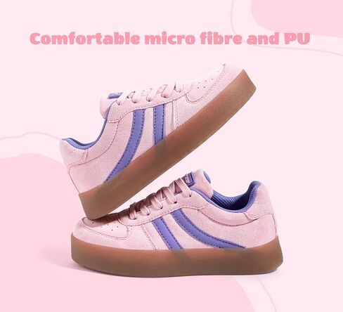 LUCKY STEP Unisex-Child Kid's Sneakers Lace Up School Fashion Platform Breathable Tennis Athletic Running Walking Shoes for Boys Girls in Saudi Arabia