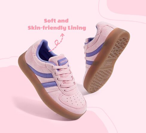 LUCKY STEP Unisex-Child Kid's Sneakers Lace Up School Fashion Platform Breathable Tennis Athletic Running Walking Shoes for Boys Girls in Saudi Arabia