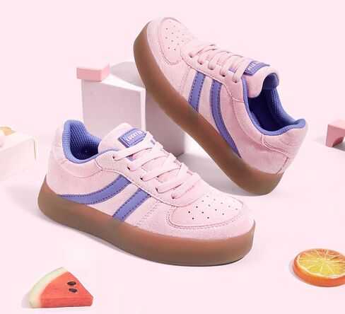 LUCKY STEP Unisex-Child Kid's Sneakers Lace Up School Fashion Platform Breathable Tennis Athletic Running Walking Shoes for Boys Girls in Saudi Arabia