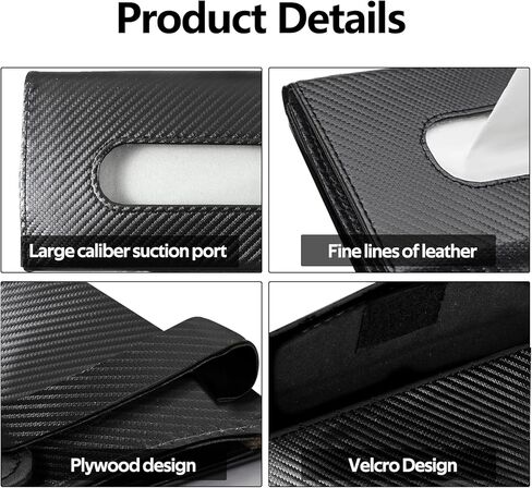 Car Tissue Holder, Auto Sun Visor Napkin Holder Mask Holder, Premium PU Leather Car Tissue Holder Visor Tissue Dispenser, Universal Sun Visor Tissue Box for Most Vehicle (Plaid-Pink) in Kuwait