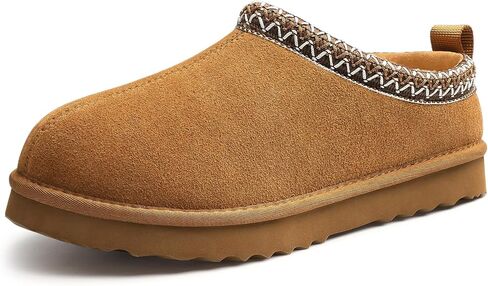 Genuine Suede Fuzzy Slippers for Women Winter Warm House Shoes Cozy Mini Boots for Indoor Outdoor in Saudi Arabia