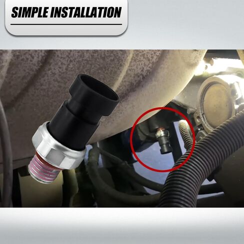 استبدال 12635957 Yinncke محرك زيت زيت مستشعر التبديل Switch Switch Fits لـ Chevy Camaro Malibu Impala Trailblazer Fits for GMC Envoy Canyon Fits for Buick Allure Fits for Cadillac ATS D1843A in Saudi Arabia