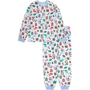 Bluey 2-Piece Loose-fit Pajama Set, Soft & Comfortable Holiday Nightwear for Family