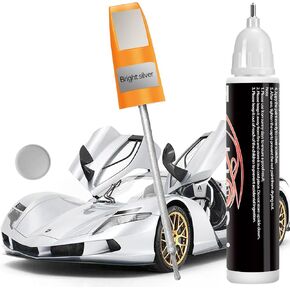 Touch Up Paint for Cars, Car Touch Up Paint Silver Fill Paint Pen Automotive Scratch Repair Two-In-One, Easy & Quick Car Scratch Remover (Sliver)