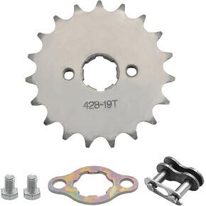 UOIENRT 428-19T 20mm Front Engine Sprocket, Fit for Many Chinese 50cc 90cc Pit Bikes and ATV Quad Buggy, Replacement for Hawk 250