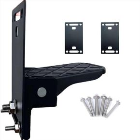 US Support ATV Passenger Foot Rest, Heavy Duty ATV Foot Rest for Rear Passenger Comfortable Foot pegs 4 Wheel Universal Foldable Footrest Equipped with large pads instead of small washers