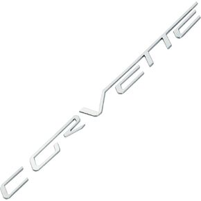 1x Corvette C6 Rear Fills Inserts Letters Lettering Emblem 3D Badge Sticker Fit for 05-13 C6 (Chrome)