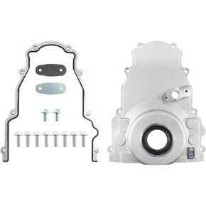 Non-VVT LS Front Timing Cover with Gasket Replaces 12600326 12633906 Compatible with Cadillac CTS Compatible with Chevrolet Compatible with GMC LS2 LS3 Gen 4 LSx 4.8L 5.3L 6.0L 6.2L Engines