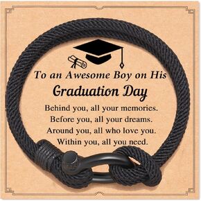 HGDEER 2024 Graduation Gifts for 5th 8th Grade Graduation Bracelet for Him