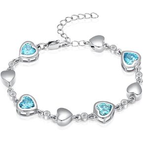 Heart Shape Urn Bracelet for Ashes Birthstone Heart Bracelet Cremation Jewelry Urn Bracelet for Ashes Keepsake